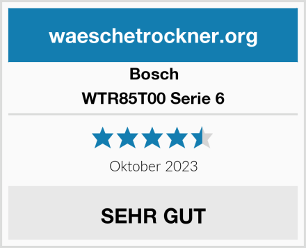 Bosch WTR85T00 Serie 6 Test